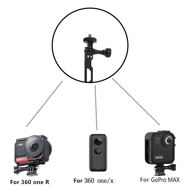 Thanh Nối Dài Bằng Nhôm Cho camera insta360 one r x gopro max dji osmo