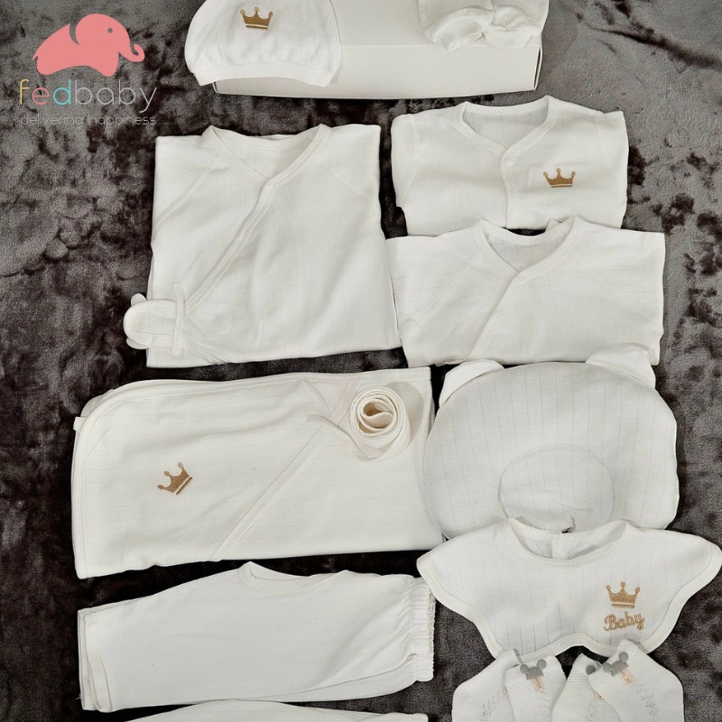 Set quà sơ sinh cho bé yêu FEDBABY 0 - 6 tháng tuổi, BỐN MÙA, 100% cotton