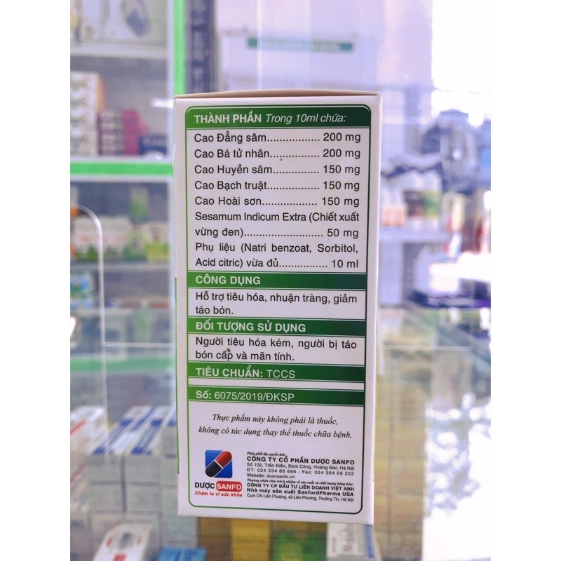 Thông táo sanfo- giúp nhuận tràng,hết táo bón