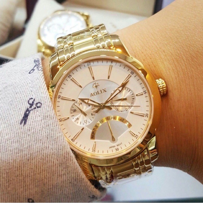 Đồng hồ nam AOLIX chạy full kim. chính hãng fullbox