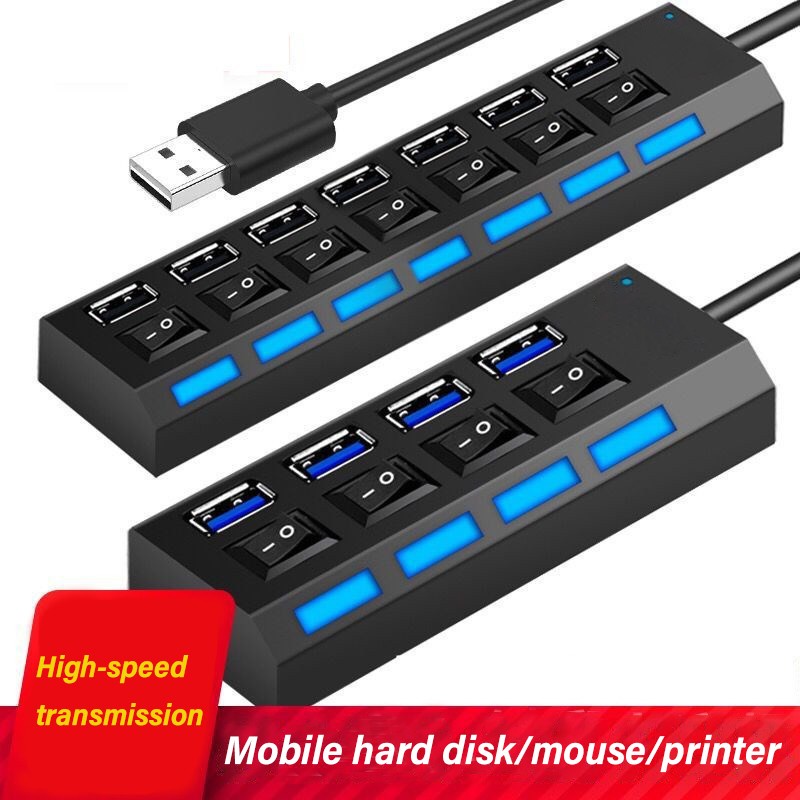 Bộ Chia 4 / 7 Cổng Usb 2.0 Tốc Độ Cao Usb 2.0 480 Mbps Cho Máy Tính Bảng / Laptop