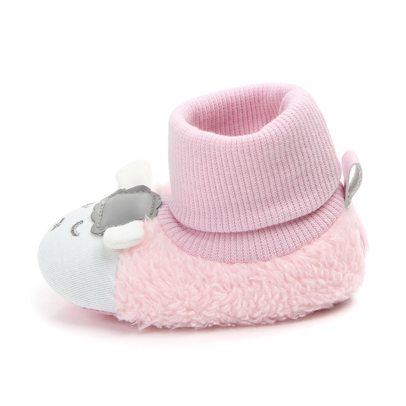 Giày cotton mềm mại họa tiết hoạt hình đáng yêu cho bé