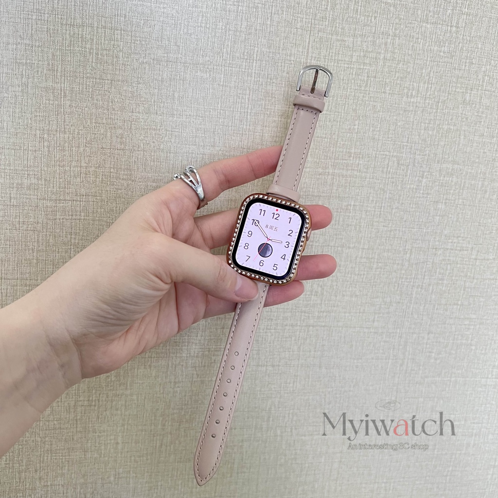 Dây Đeo Bằng Da Dành Cho Đồng Hồ Apple Watch serise7 6 SE 5 4 3 2 iwatch 41mm 45mm 40mm 42mm 38mm 44mm