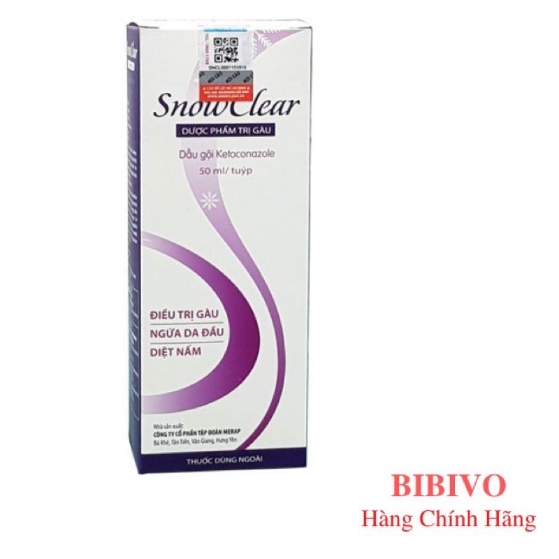 Dầu gội snowclear 50ml❤️hết gàu, hết ngứa