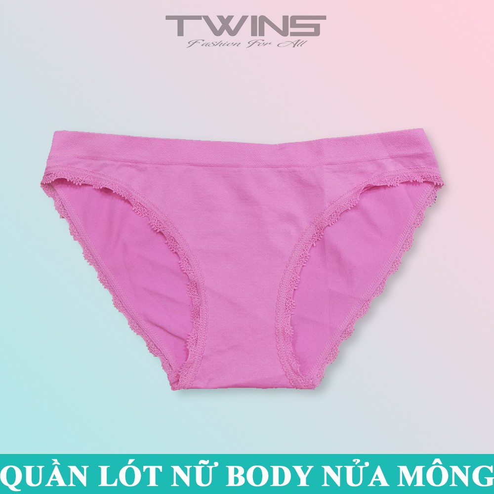 Quần lót nữ dệt kim màu trơn cao cấp lưng bản lớn phom nửa mông co giãn mềm mại thoáng mát size dưới 60kg