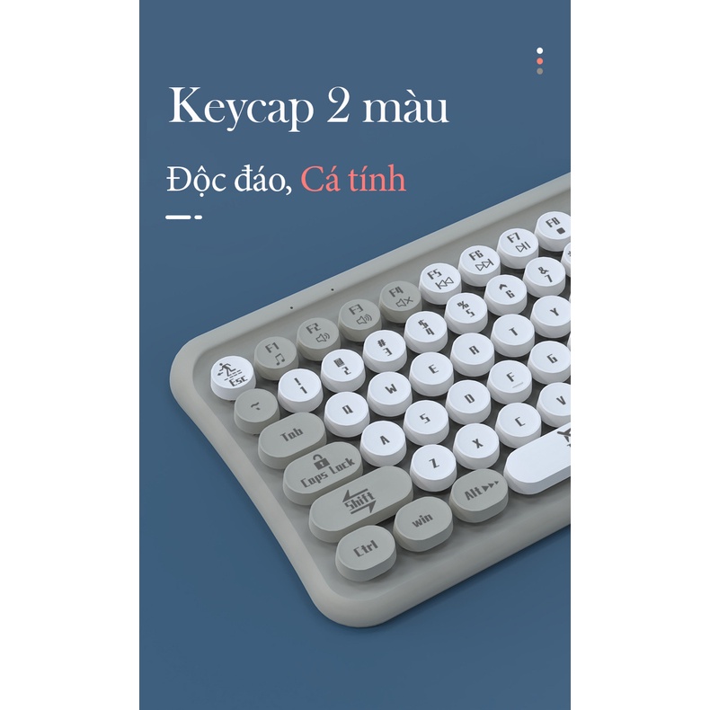 [Freeship] Combo Bàn Phím và Chuột Không Dây Nhỏ gọn, Hỗ Trợ Nhiều Thiết Bị