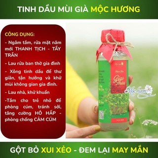 [XÔNG PHÒNG - SÁT KHUẨN] Tinh dầu Mùi Gìa Mộc Hượng - xông mặt, xông phòng sát trùng diệt khuẩn, an toàn cho trẻ nhỏ