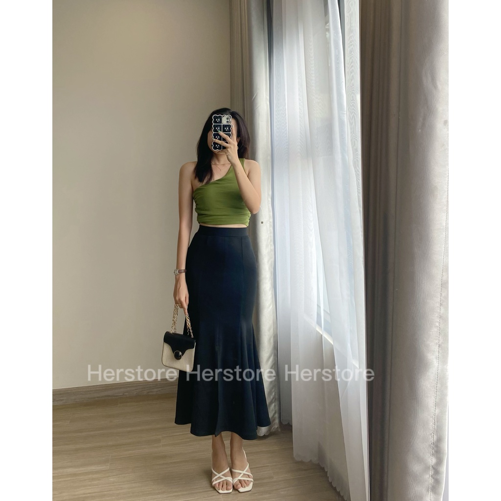 Chân váy đuôi cá 7 mảnh  chất thun co giãn bốn chiều -Herstore