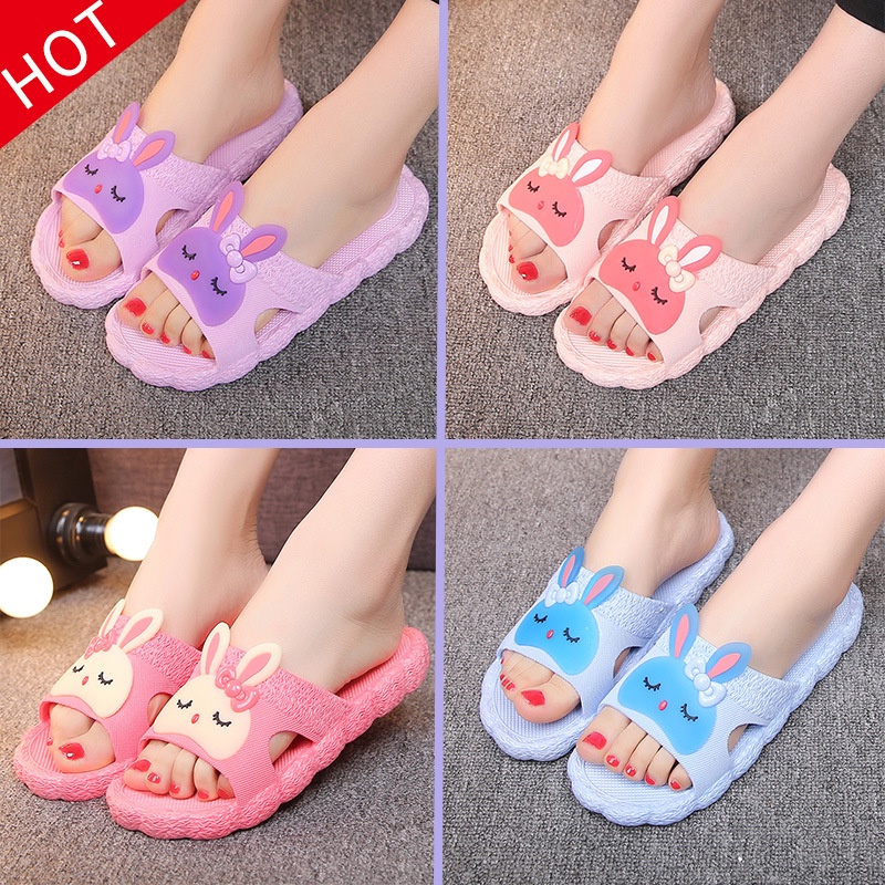 có hàng sẵnDép Nhựa Đi Trong Nhà Đế Dày Họa Tiết Hoạt Hình Dễ Thương Tth010