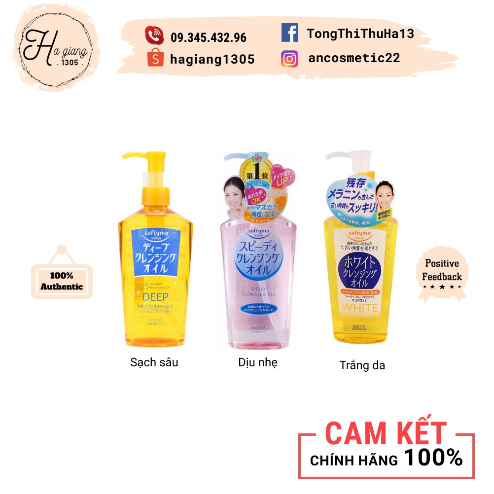 Dầu Tẩy Trang Kosé Softymo Deep Cleansing Oil