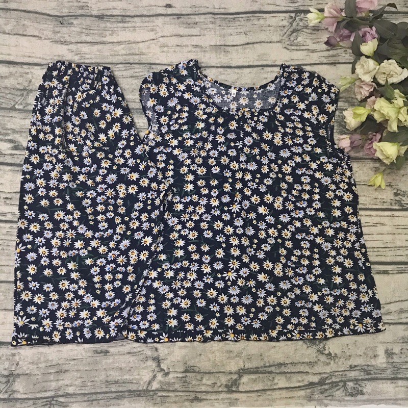 Đồ Bộ Lửng Tole Lanh 2Da(Size To 67 - 78Kí)