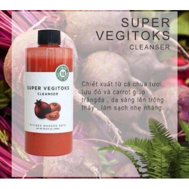 [Chính Hàng Hàn Quốc] Sửa Rửa Mặt Rau Củ Thải Độc Da Super Vegitoks Cleanser 300ml | BigBuy360 - bigbuy360.vn