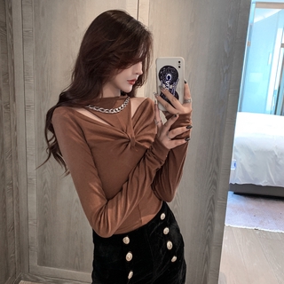 Áo nữ tay dài trễ vai thời trang quyến rũ