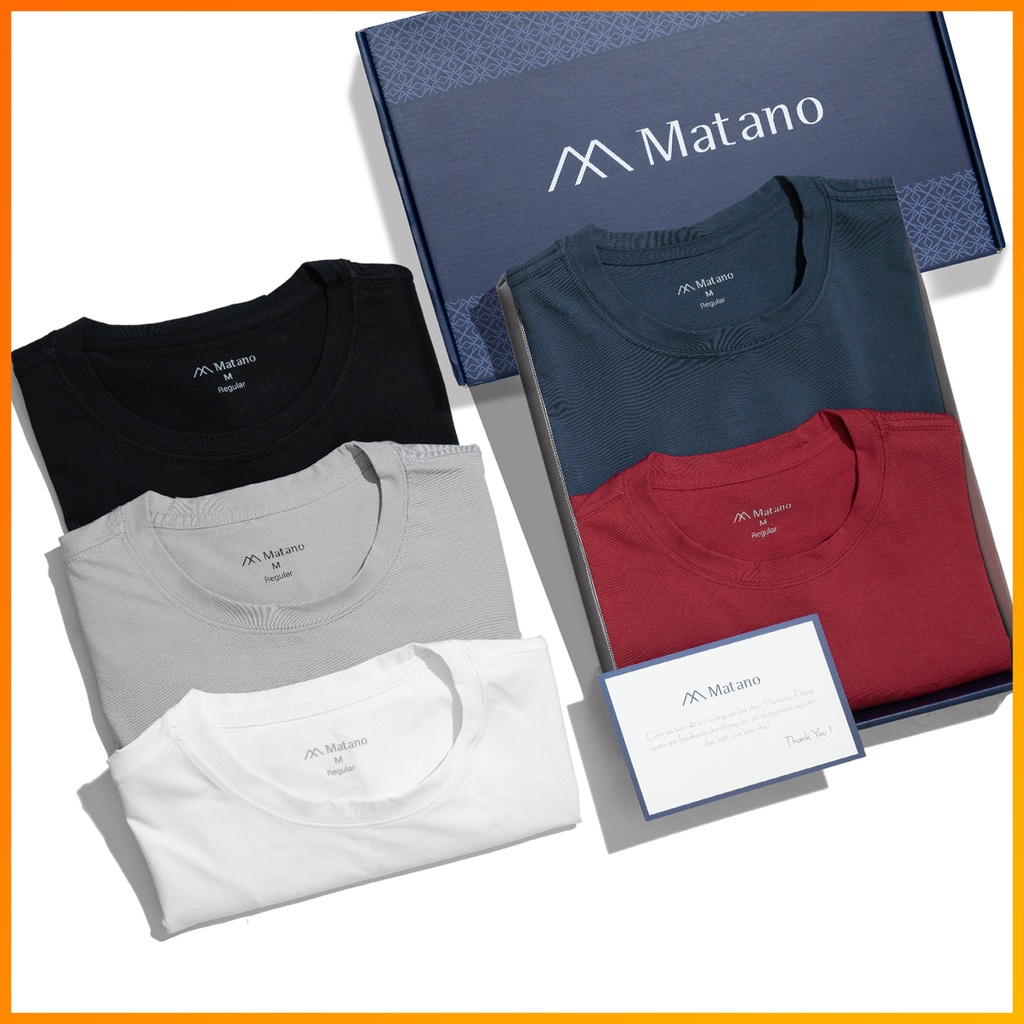 Áo thun nam cổ tròn trơn MATANO 042 - Áo phông nam ngắn tay đơn giản dễ mặc vải cotton 4 chiều đẹp giá rẻ