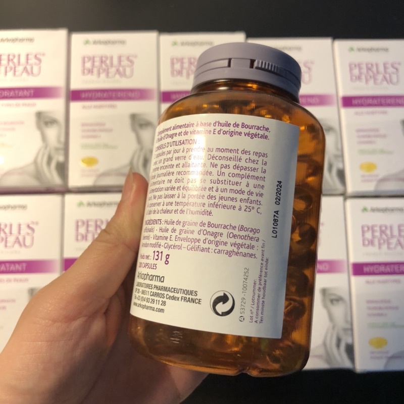 [Số 1 tại Pháp] Viên Uống Đẹp Da Arkopharma Perles De Peau 200v | Thế Giới Skin Care