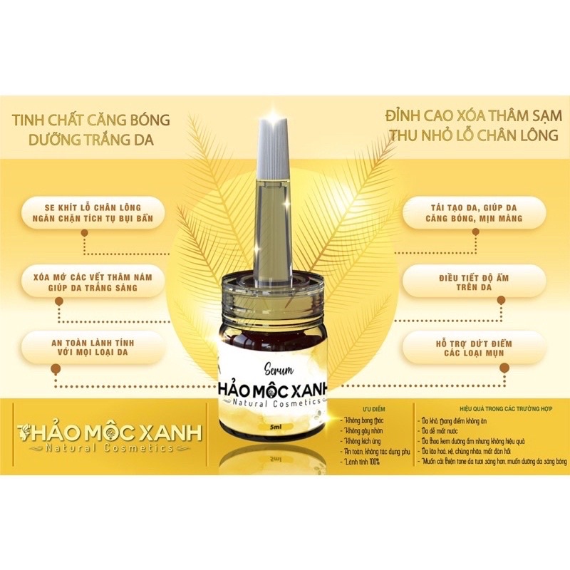 [GIÁ SỈ] COMBO 5 LỌ SERUM THẢO MỘC XANH CHÍNH HÃNG | BigBuy360 - bigbuy360.vn