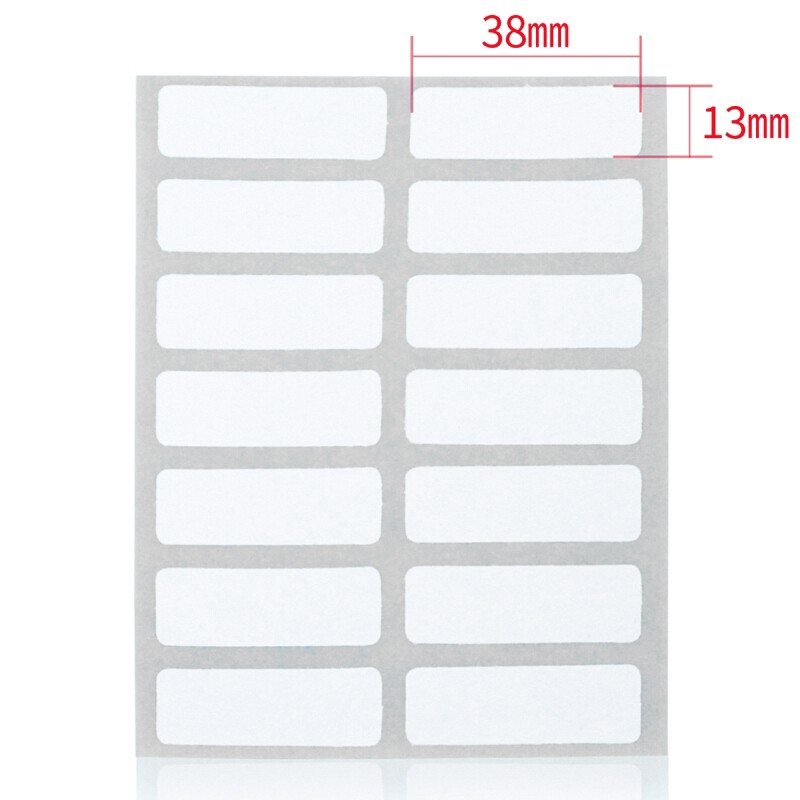 Set 12 tấm sticker dán nhãn Deli 7180 tiện dụng 13*38mm