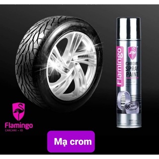 Sơn xịt Mạ crom flamingo f057. , nhanh khô - độ bóng cao / chăm sóc xe hơi