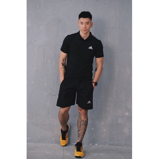 Bna82 - bộ đùi tt nam das trơn cổ đức viền chỉ vai