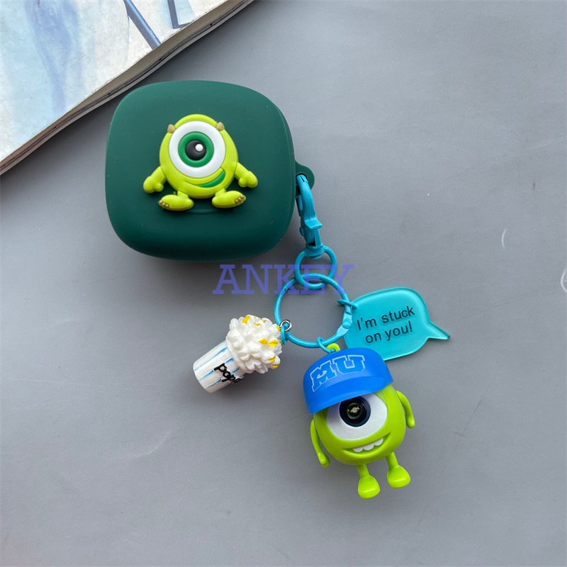 For Anker Soundcore P25i R50i P20i Case Silicone Lovely Earbuds Waterproof Shockproof Soft Protective Headphone Cover Headset Skin with Pendant