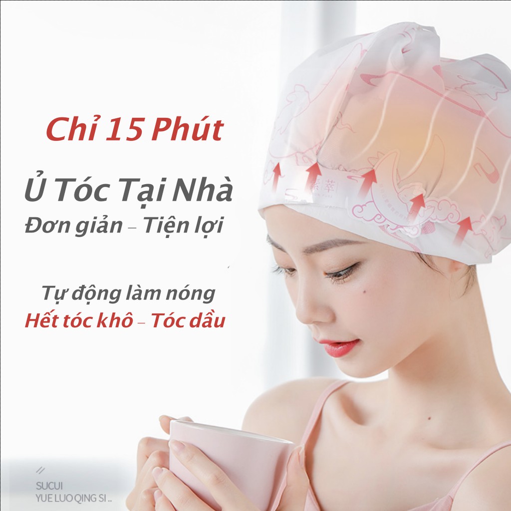 Mặt Nạ Ủ Tóc Spa Hấp Dầu Dưỡng Tóc Với Thành Phần Thiên Nhiên 5 miếng/hộp SC100