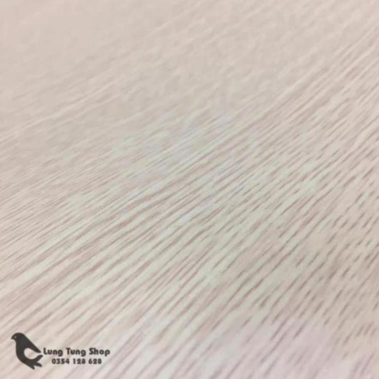 Decal vân gỗ màu kem ( vân gỗ nhỏ ) - giấy dán tường dán bàn tủ có sẵn keo