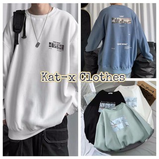 Áo sweater cổ tròn Lovewins Hàn Quốc Unisex