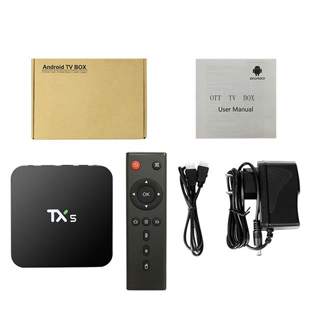 [Hàng nhập khẩu] Android Box TV TX5 Mini S905W RAM 1G Android 7.1 mới nhất 2018 Nâng cấp TV thường thành Smart TV