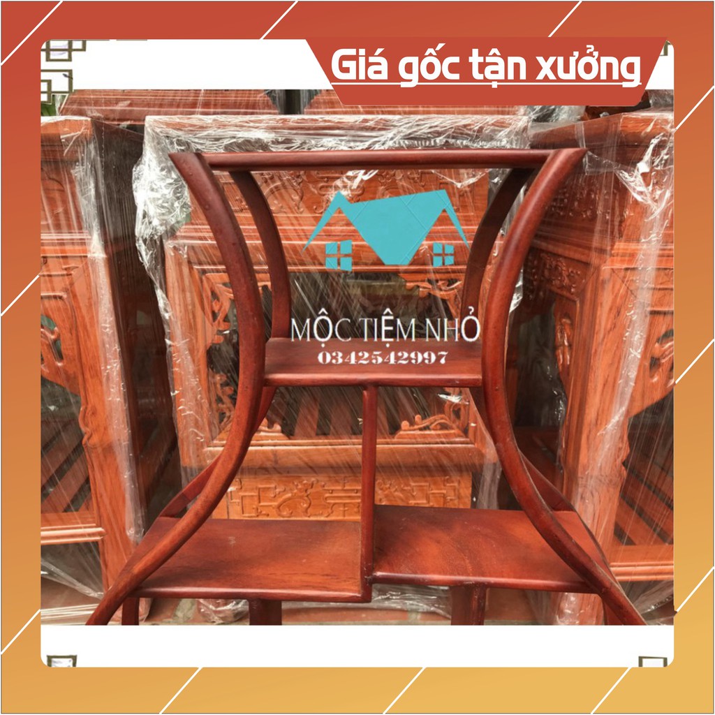 GIÁ GỐC  kệ mini gia dụng hình lục bình-gỗ gõ