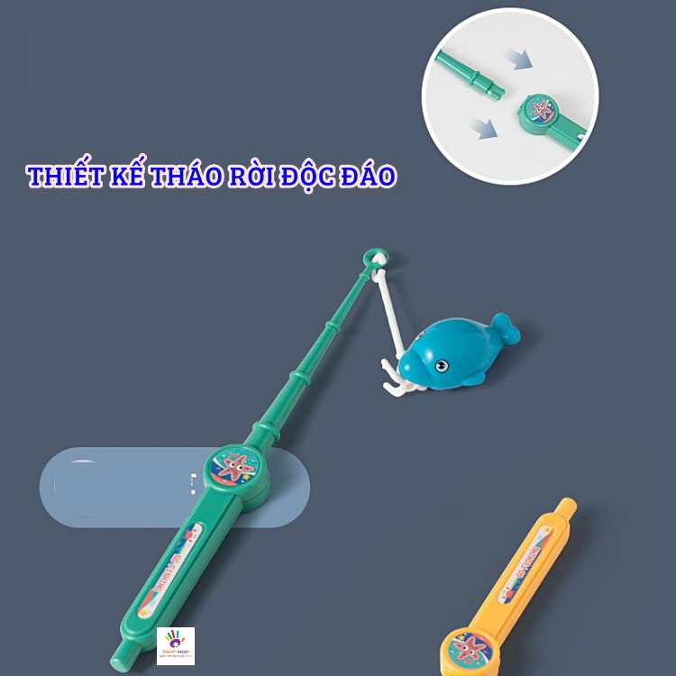 Đồ chơi Câu cá Đại Dương Cầu Trượt Có thể Đổ nước thật