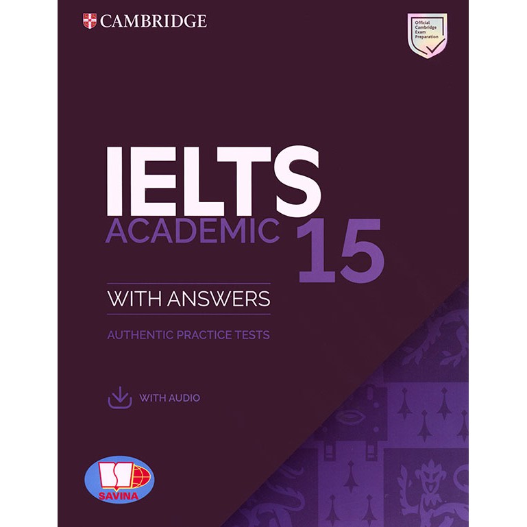 Sách - Cambridge IELTS 15 - Academic (nghe qua QR)