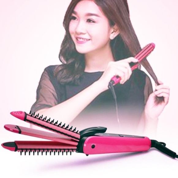 Lược Điện Chải Tóc, Tạo Kiểu Tóc Đa Năng 3 Trong 1 Nova NHC-8890