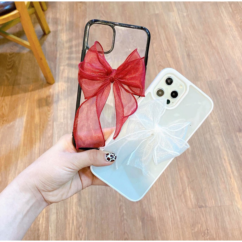 Ốp lưng iphone VIỀN MÀU NƠ VOAN XOĂN TIỂU THƯ 6s plus/6/7/7plus/8/8plus/x/xs/xs max/11/11 pro/11 promax,Anh Ga Cas