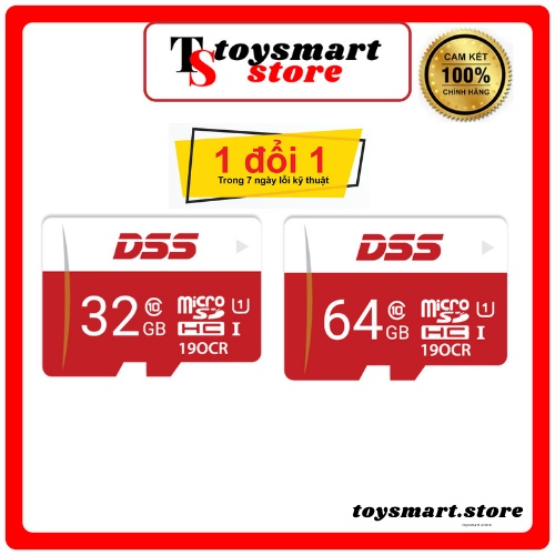 Thẻ nhớ CAMERA Wifi ip Không Dây 32GB 64GB DSS Class 10 Micro SD- Chính hãng