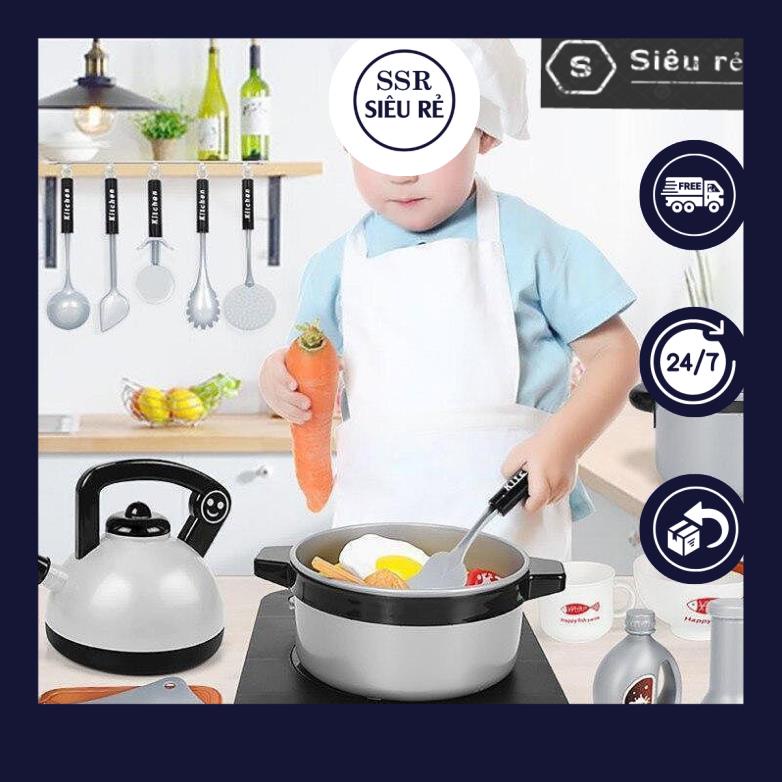 BỘ ĐỒ CHƠI NHÀ BẾP NẤU ĂN KITCHEN PLAY SET – 36 MÓN CAO CẤP CHO BÉ (MS130169)