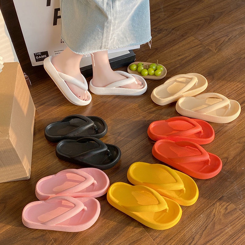 Dép Xỏ Ngón Đế Dày Mềm Mại Bằng EVA Size 36-45 Thời Trang Cho Nữ