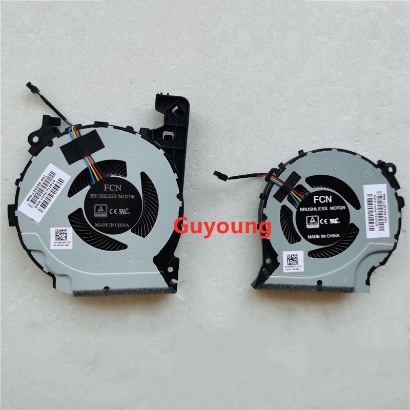 Laptop CPU GPU Cooling Fan For HP PAVILION 15-CX0058WM 15-CX DFS481305MC0T FKKA DFS501105PR0T FKK9 TPN-C133