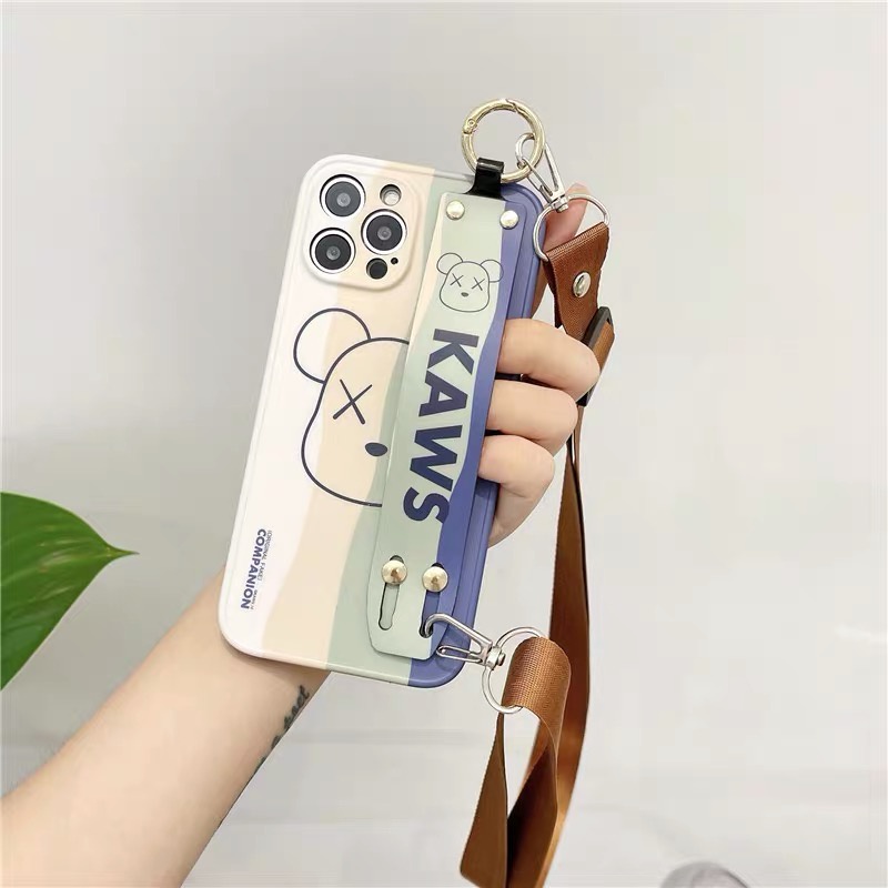 Ốp Điện Thoại Họa Tiết Hoạt Hình Có Dây Đeo Cho iphone 13 13 promax X XS XR 7Plus 8Plus 11 11 pro max 12 12 pro max