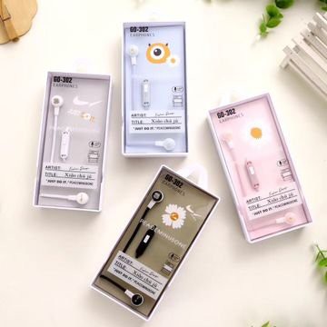 tai nghe đôi hoa cúc GD TNDI18 go-302 earphone dễ thương