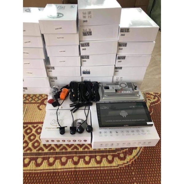 Màn hình Android Carfu G200s liền Cam 360 toàn cảnh Sony 225 full hd Ram 3gb/32gb chip 8x 7862 cắm sim 5G ver 2023