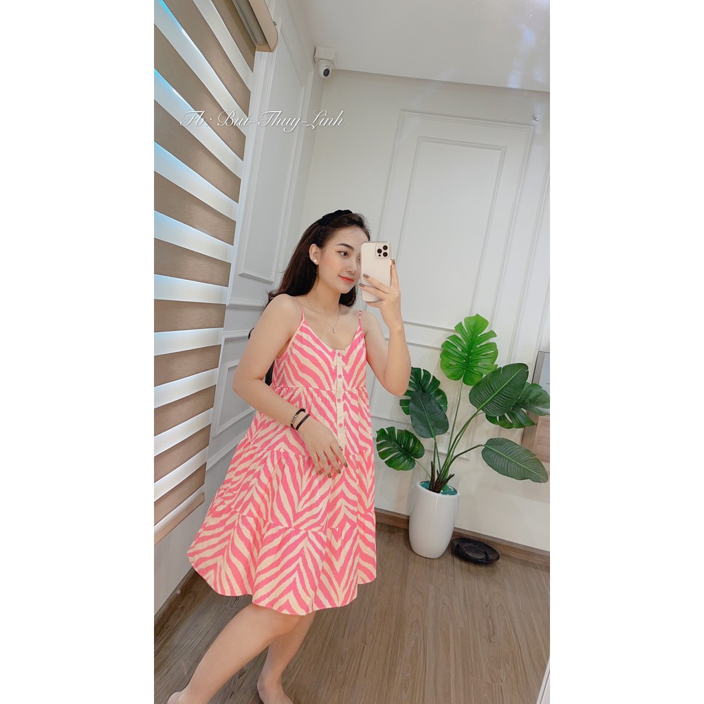 Đầm váy ngủ Bambi lụa hai dây M960 (có nhiều màu)