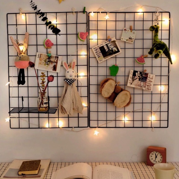 TẶNG ĐINH TREO  LƯỚI THÉP TĨNH ĐIỆN TRANG TRÍ PHÒNG NGỦ, PHÒNG CƯỚI, PHÒNG KHÁCH, GÓC SỐNG ẢO