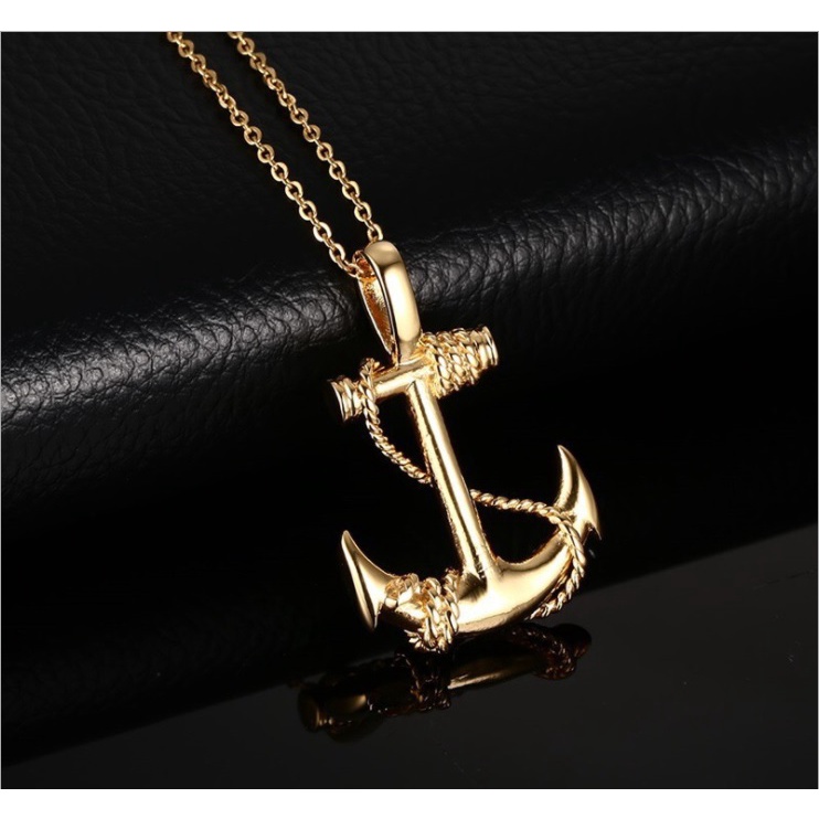 Vòng đeo cổ hình mỏ neo - dây chuyền hợp kim - unisex nam nữ - PK016