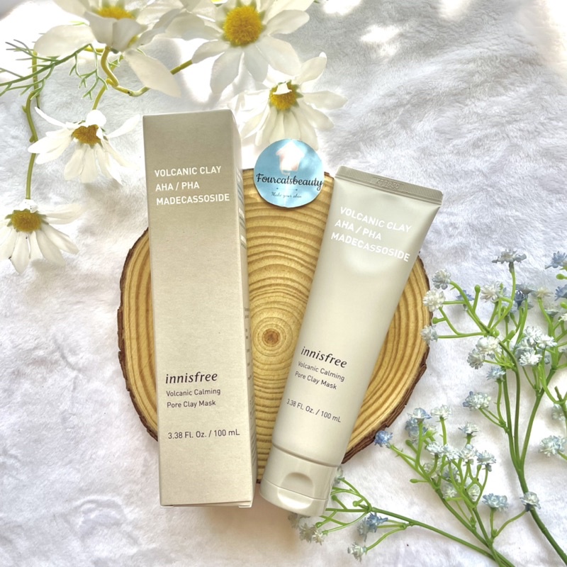 Mặt Nạ Đất Sét Giảm Nhờn Innisfree Volcanic Calming Pore Clay Mask 100ml