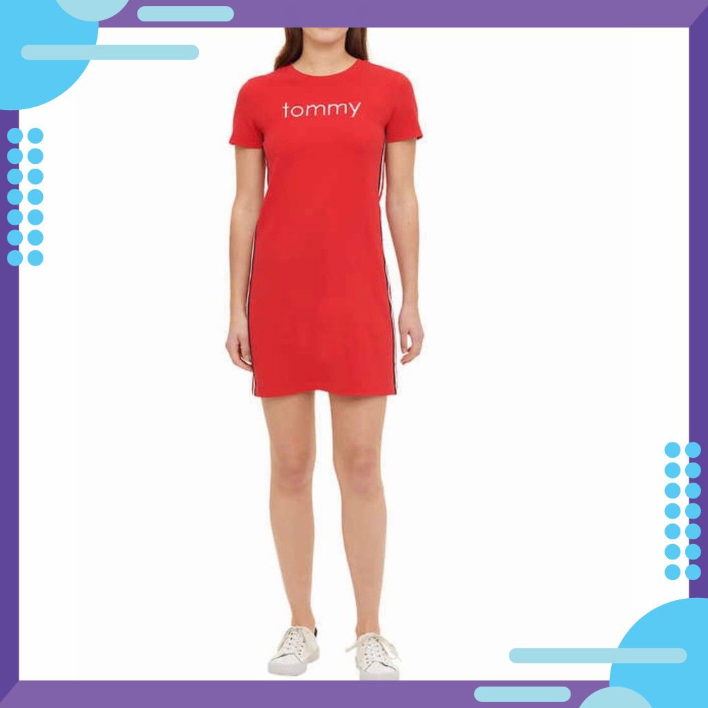 Đầm thun Tommy ngắn tay - Hàng chuần Mỹ