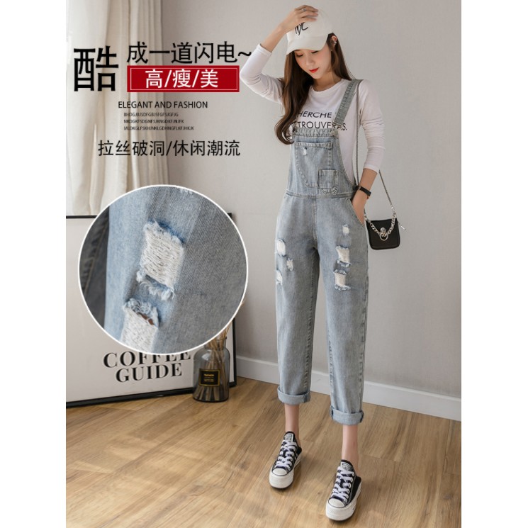 [Mã FAGREAT55 giảm tới 50K đơn 250K] Quần Yếm jean Nữ HOT TREND Phiên Bản Hàn Quốc- B43 | BigBuy360 - bigbuy360.vn
