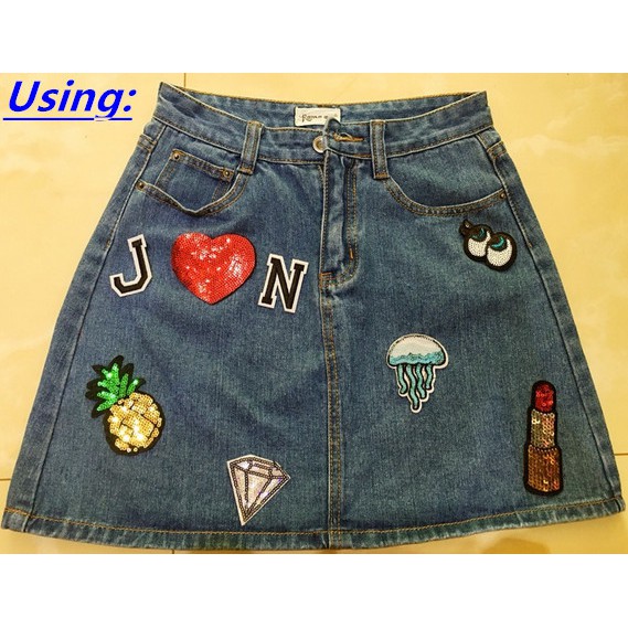 Set 4 Miếng Dán Ủi Quần Áo Hình Chữ Cái Từ A-Z