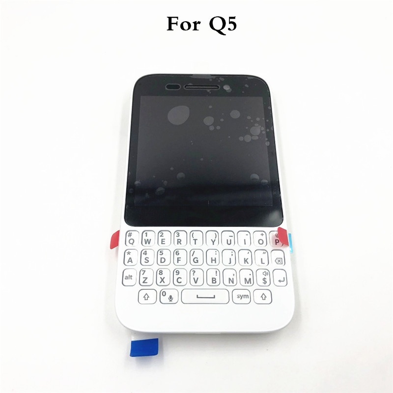 Full màn hình LCD cảm ứng khung + khung + bàn phím + nắp pin + ốp lưng BlackBerry Q5