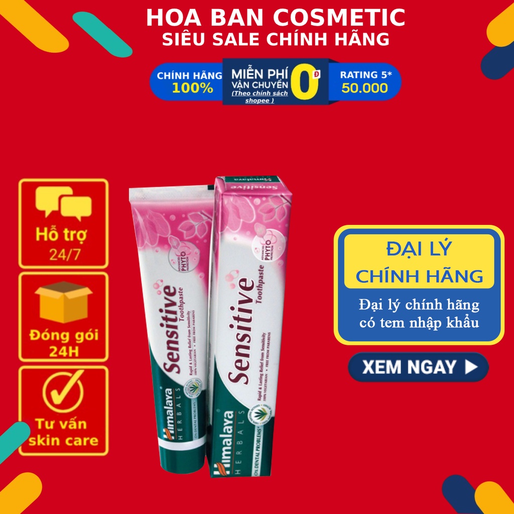 Kem đánh răng giảm ê buốt cho răng nhạy cảm Himalaya Sensitive Toothpaste 100g