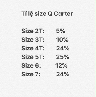 Short bé gái Carter